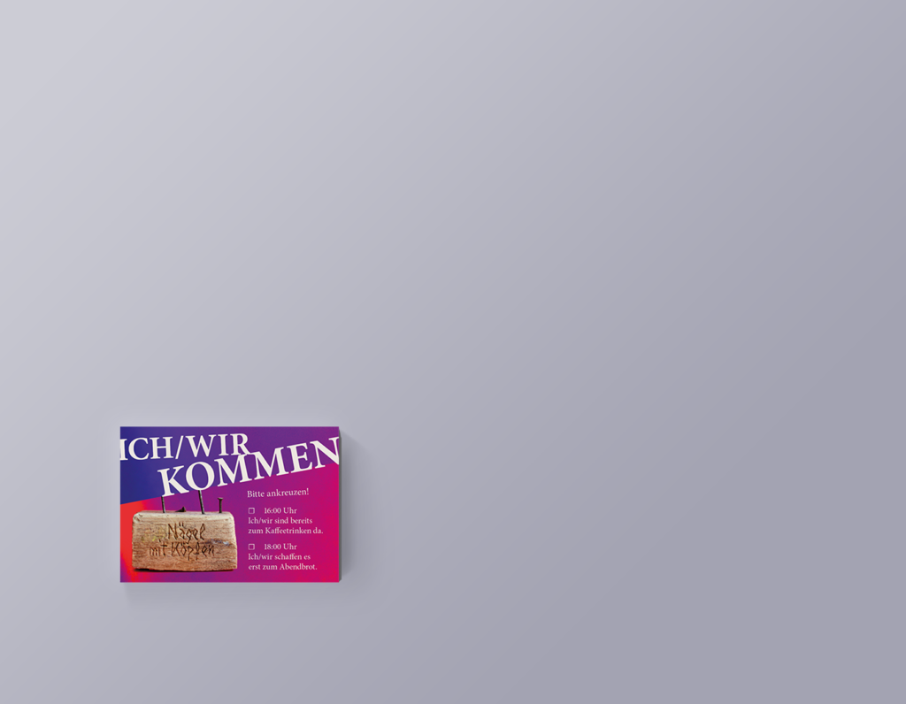 Antwortkarte für die Gäste